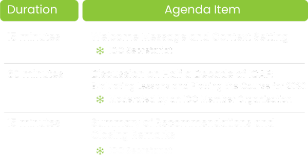 ICC-Agenda